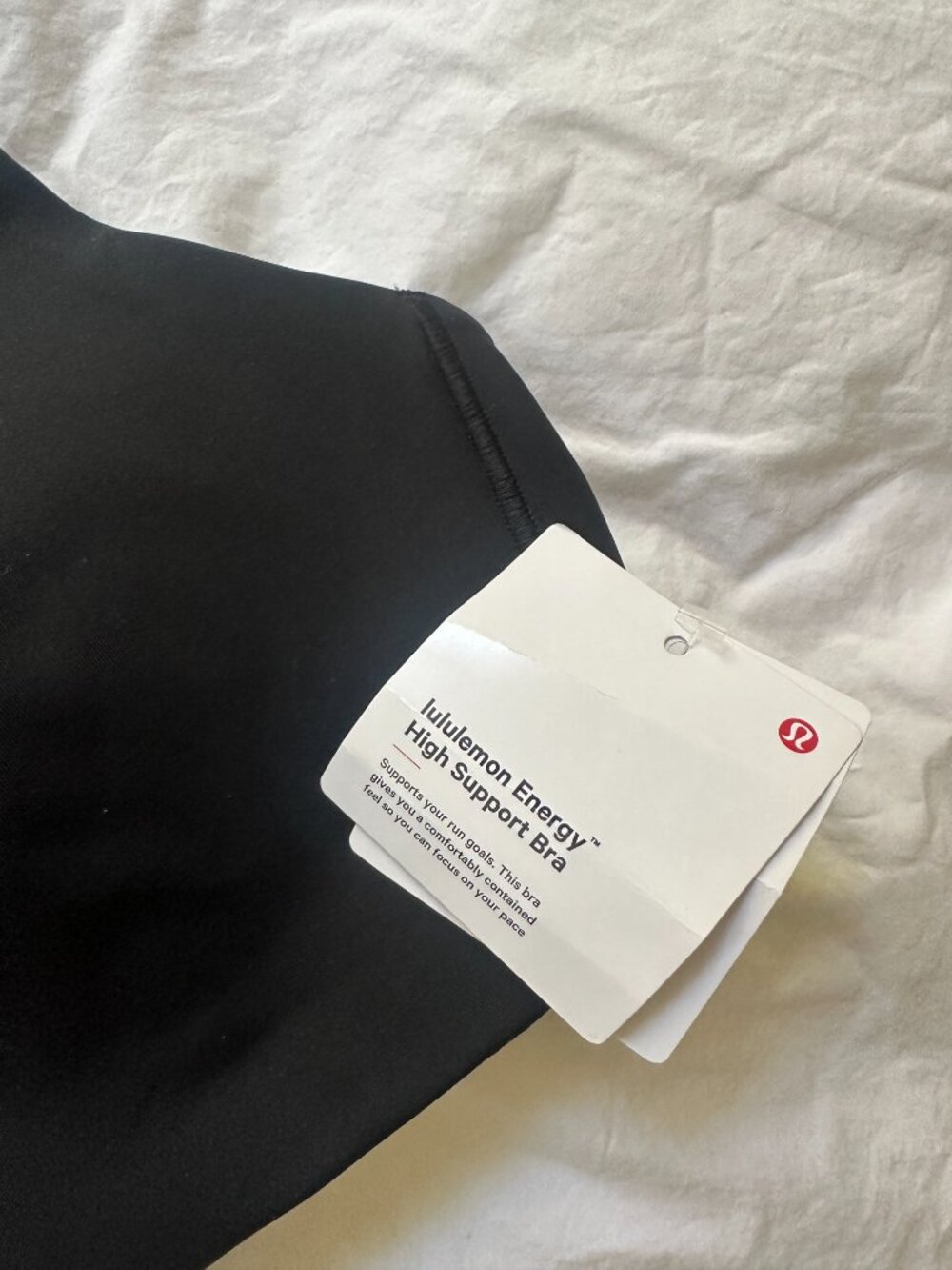 lululemon Energy High Support Bra - 34C Black - Picture 3 of 4